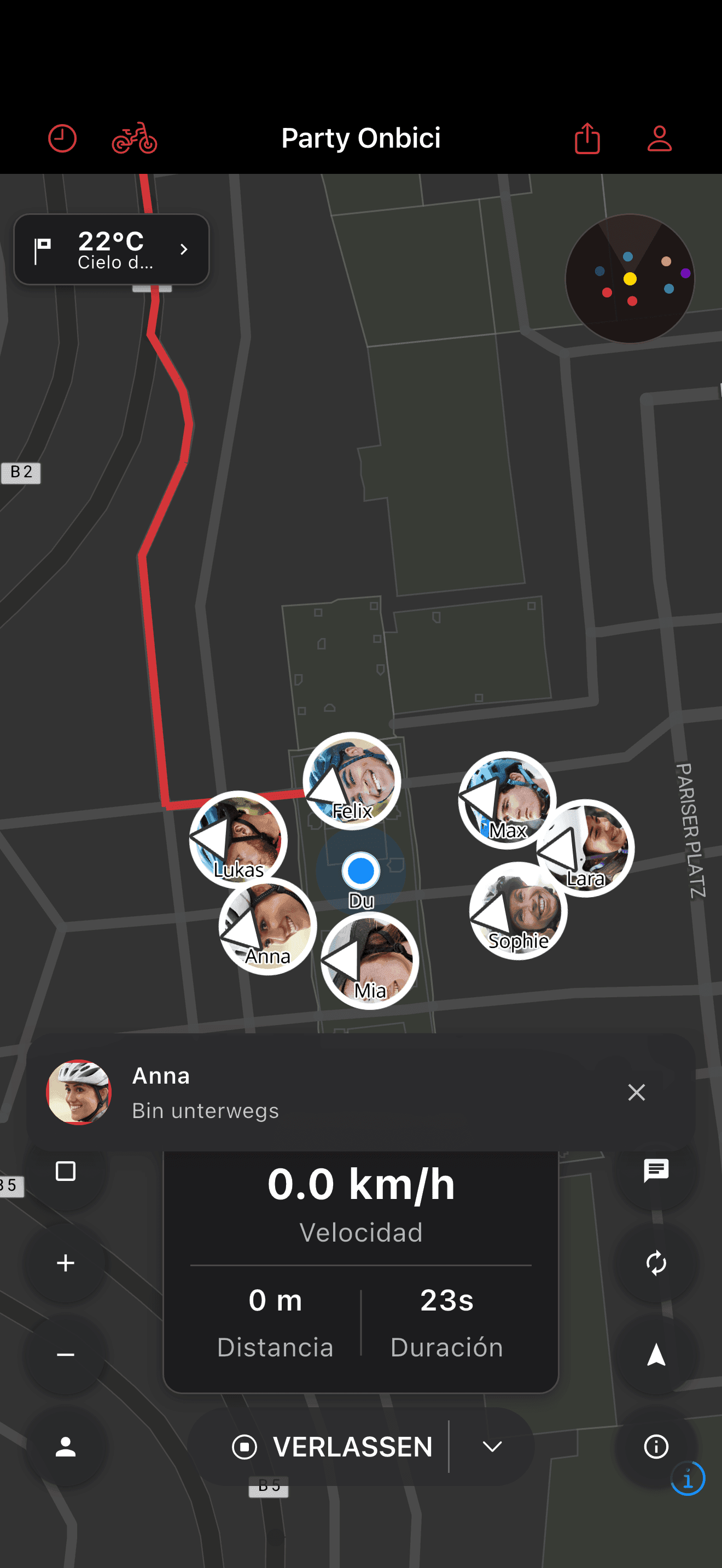 In-Tour-Nachricht-Toast mit Absender-Avatar (dark mode)