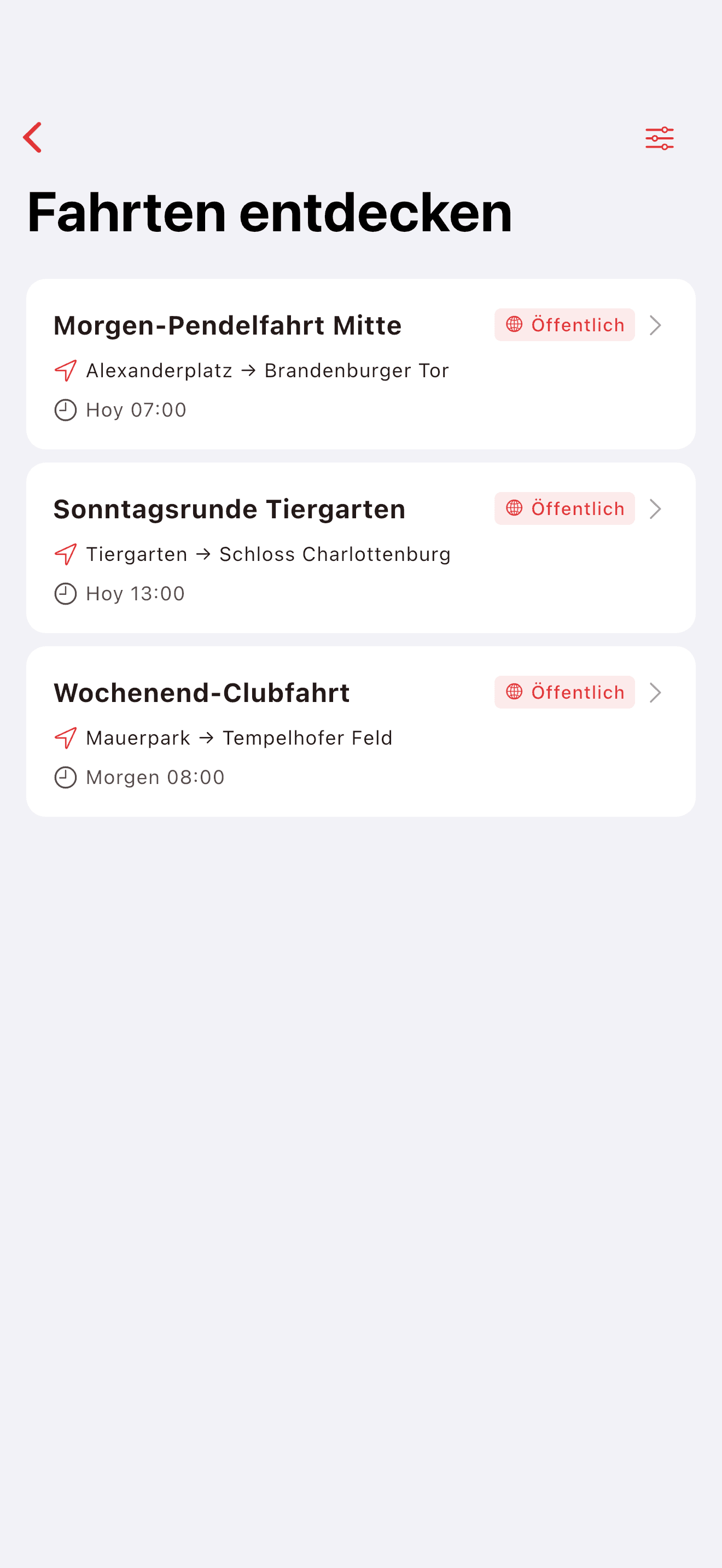 Touren in der Nähe auf der Karte entdecken (light mode)