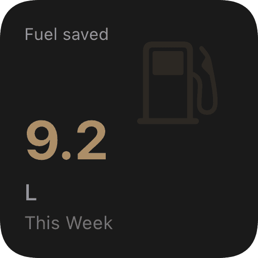 Fuel saved (dark)