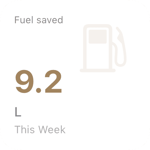 Fuel saved (light)