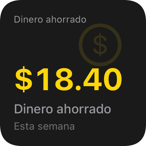 Dinero ahorrado (dark)