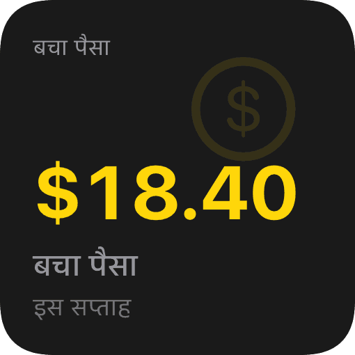 पैसा बचत (dark)