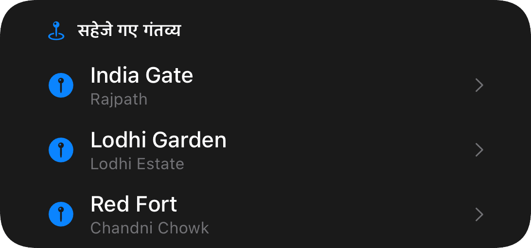 सहेजी गई मंज़िलें (dark)