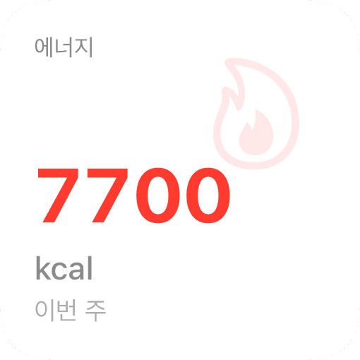 소모 칼로리 (light)