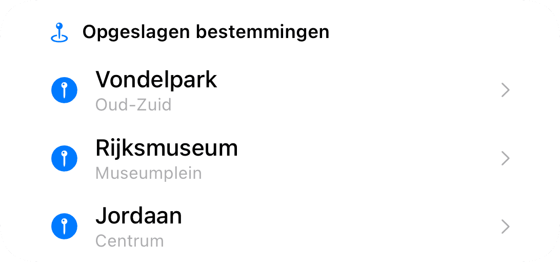 Opgeslagen bestemmingen (light)