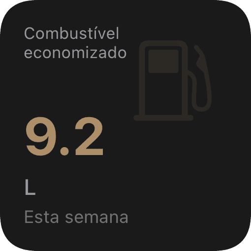 Combustível economizado (dark)
