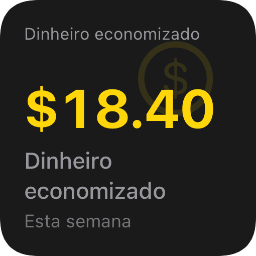 Dinheiro economizado (dark)