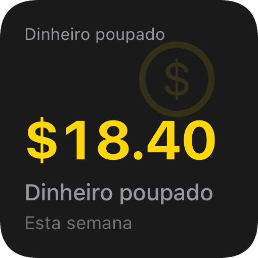 Dinheiro poupado (dark)