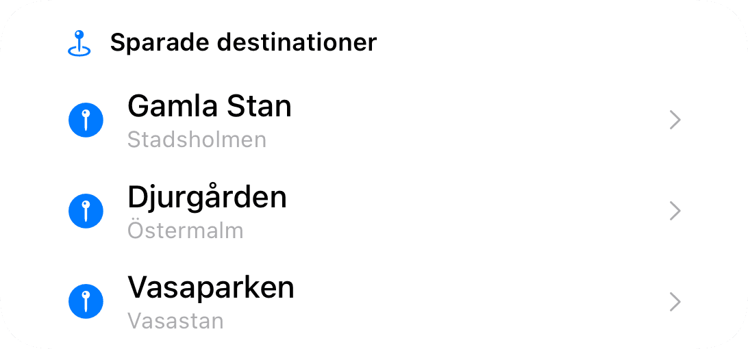 Sparade destinationer (light)
