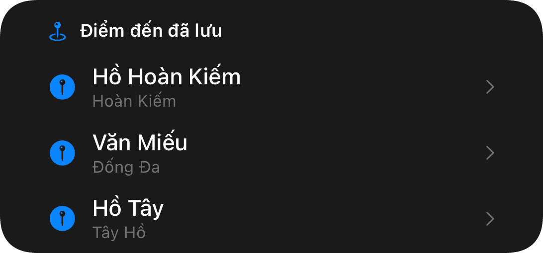 Đích đến đã lưu (dark)