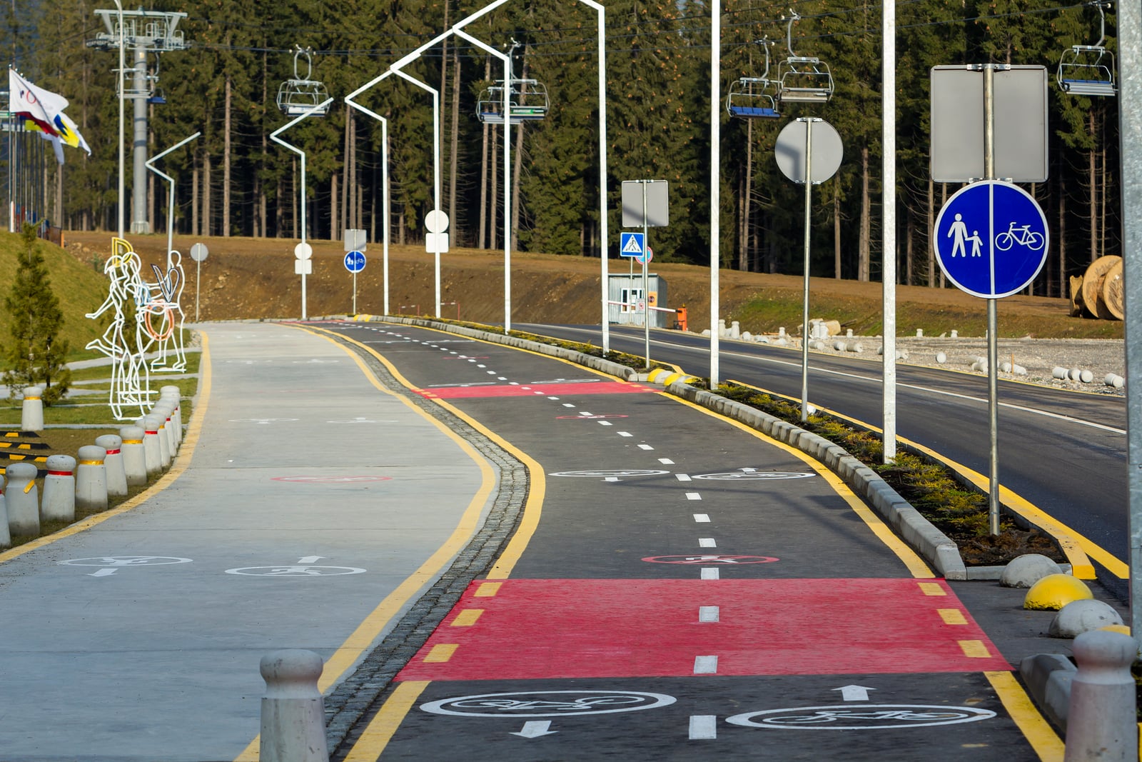European separated cycling infrastructure