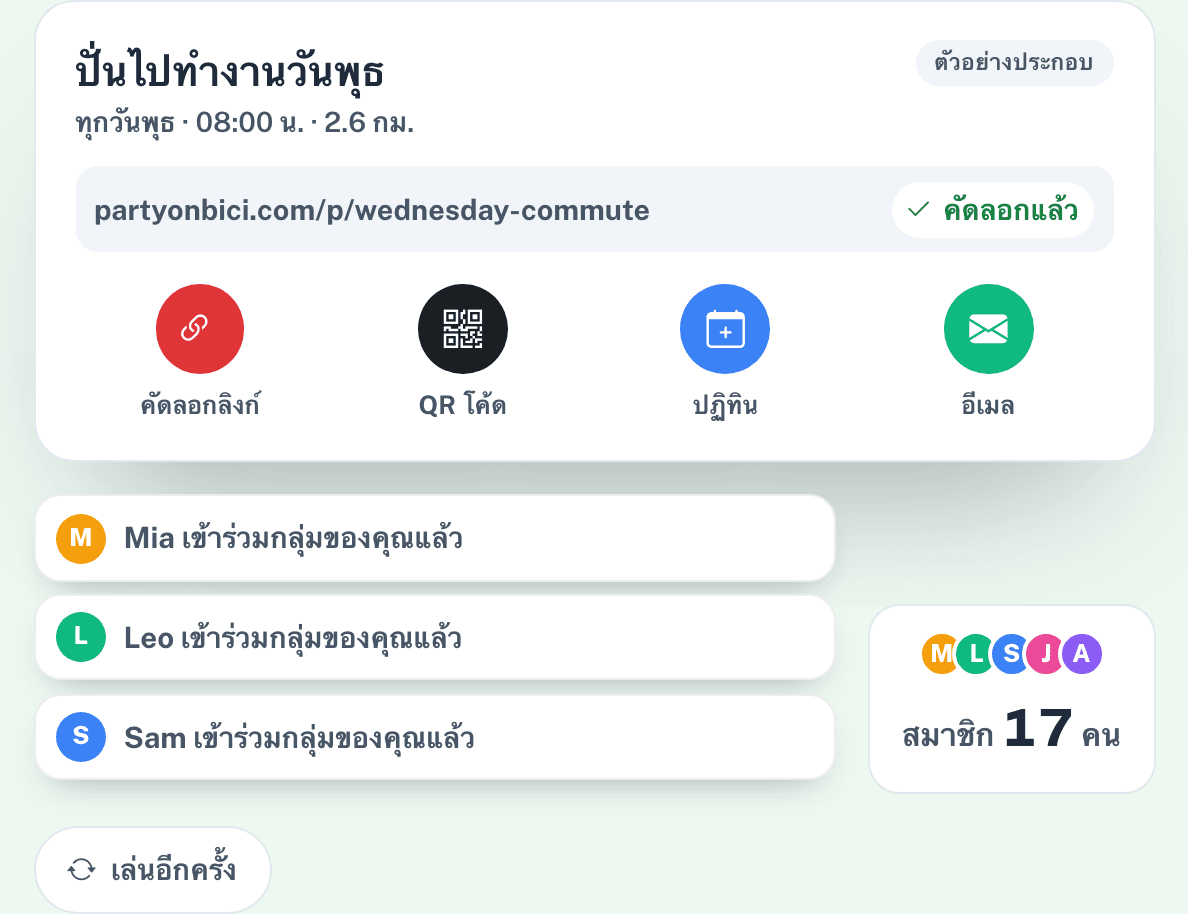 เชิญชุมชนของคุณ