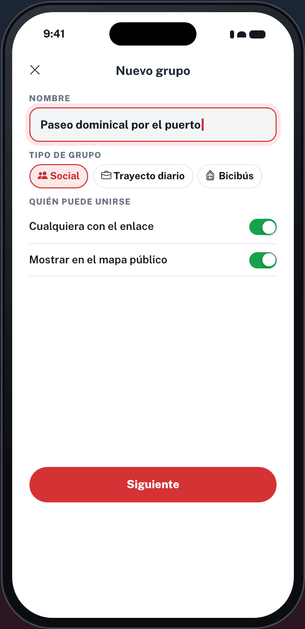 ¿Organizas tú el grupo?