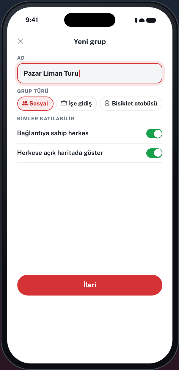 Grubu siz mi düzenliyorsunuz?