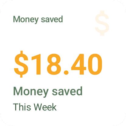 Android Money saved widget