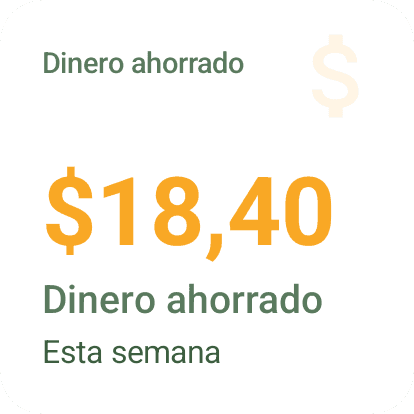 Widget Android Dinero ahorrado