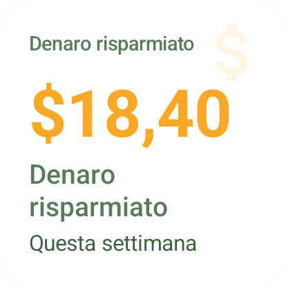 Widget Android Denaro risparmiato