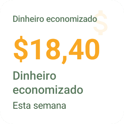 Widget Android Dinheiro economizado