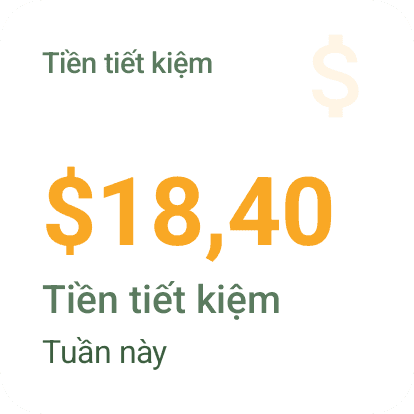 Widget Android Tiền tiết kiệm