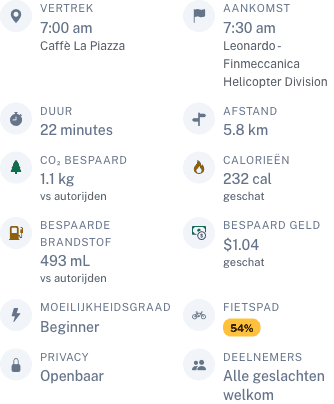 Party-weergave met statistieken brandstof en geld