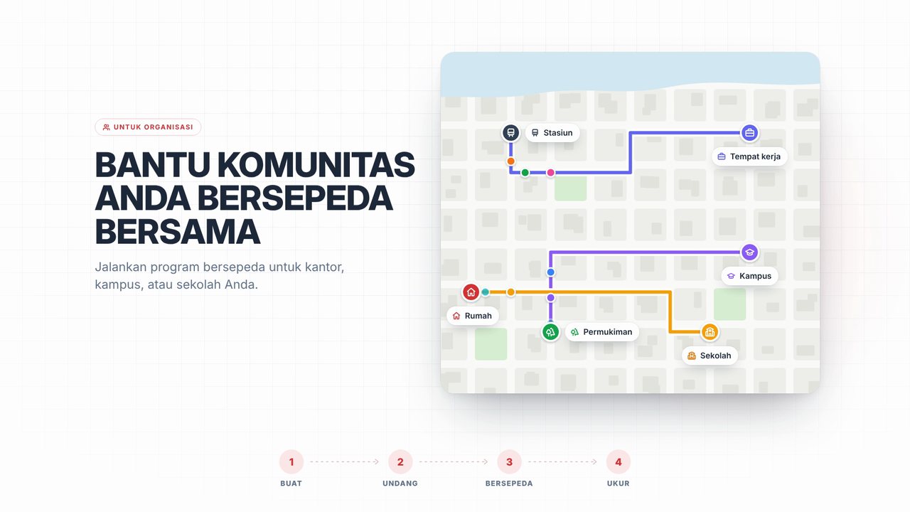 Bantu komunitas Anda bersepeda bersama