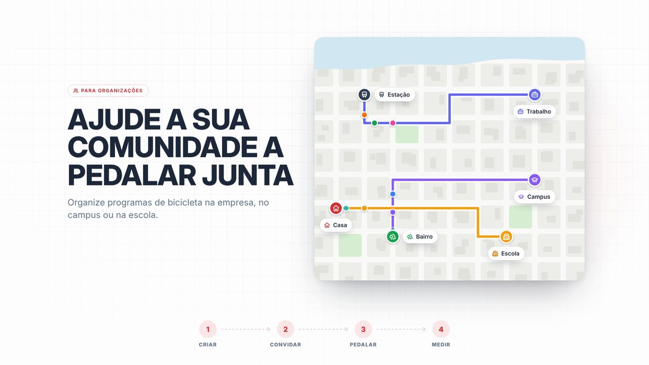 Ajude a sua comunidade a pedalar em conjunto