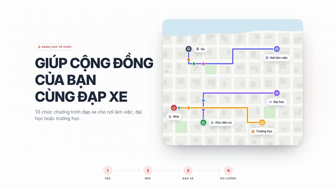 Giúp cộng đồng của bạn cùng nhau đạp xe